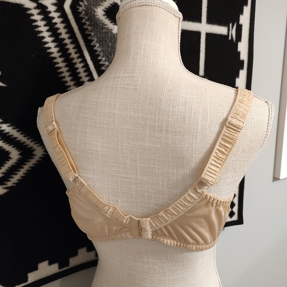 🍂 EUC Samanta Model A922 Full Coverage Unlined Underwire Bra, Gold Nude, 38DD - Picture 11 of 16